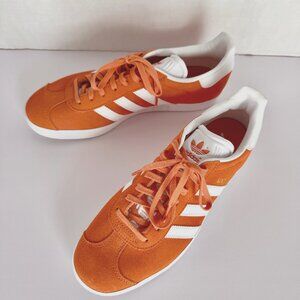 Adidas Gazelle Originals Shoe size 9.5 Women's/8 Men's - Orange / White Sneakers